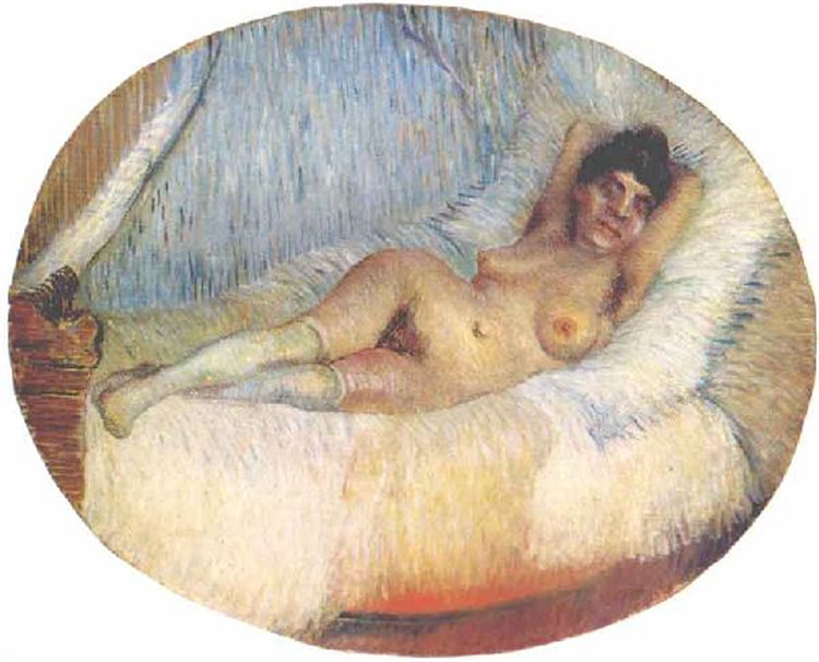 Nude Woman On A Bed Van Gogh Oil Painting